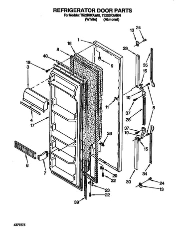 Refrigerator door