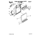 Whirlpool DU4000XB0 frame and console diagram