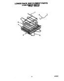 Lower rack and element