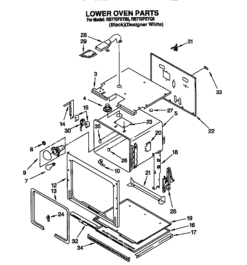 Lower oven