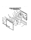 Upper oven door