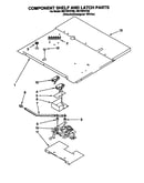 Component shelf and latch