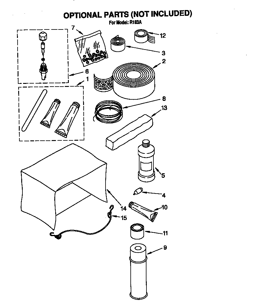 Optional parts (not included)
