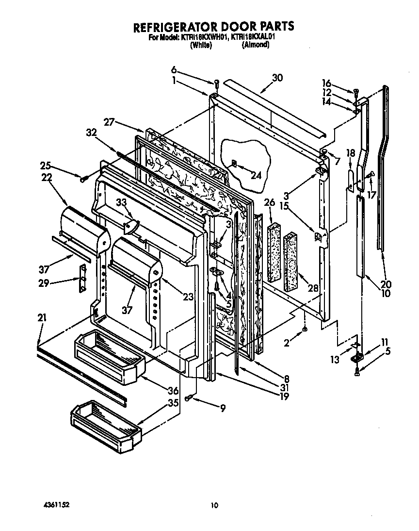 Refrigerator door