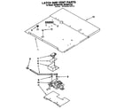 Whirlpool RB160PXYQ5 latch and vent diagram