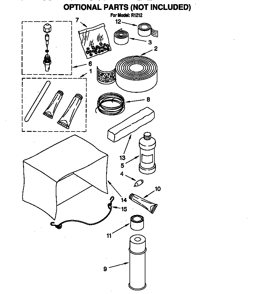 Optional parts (not included)