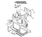 Whirlpool RB170PXYB7 lower oven diagram