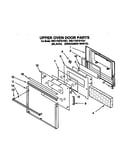 Upper oven door