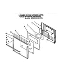 Lower oven door