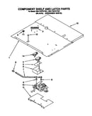 Component shelf and latch