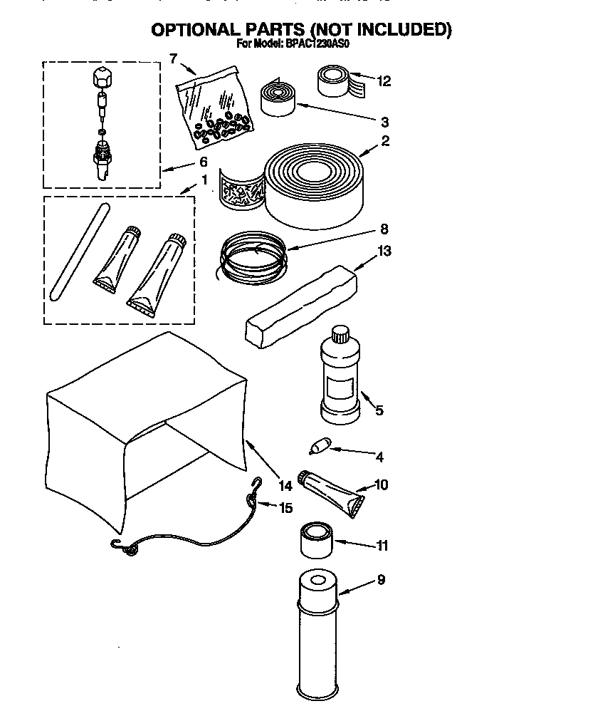 Optional parts (not included)