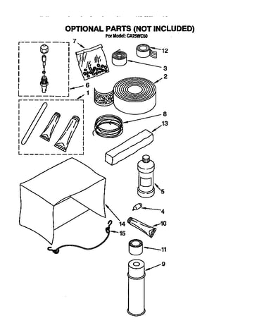 Optional parts (not included)