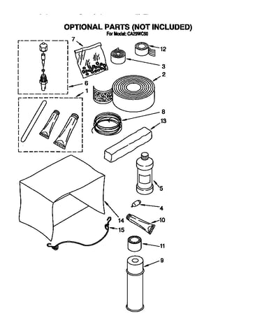 Optional parts (not included)