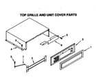 KitchenAid KSSS36DAW04 top grille and unit cover diagram