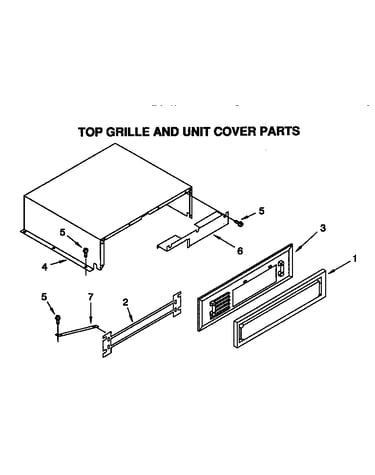 Top grille and unit cover