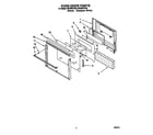 Whirlpool RB160PXYQ4 oven door diagram