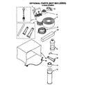 Whirlpool AR1230XA0 optional parts (not included) diagram