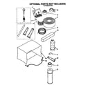 Whirlpool R141A optional parts (not included) diagram
