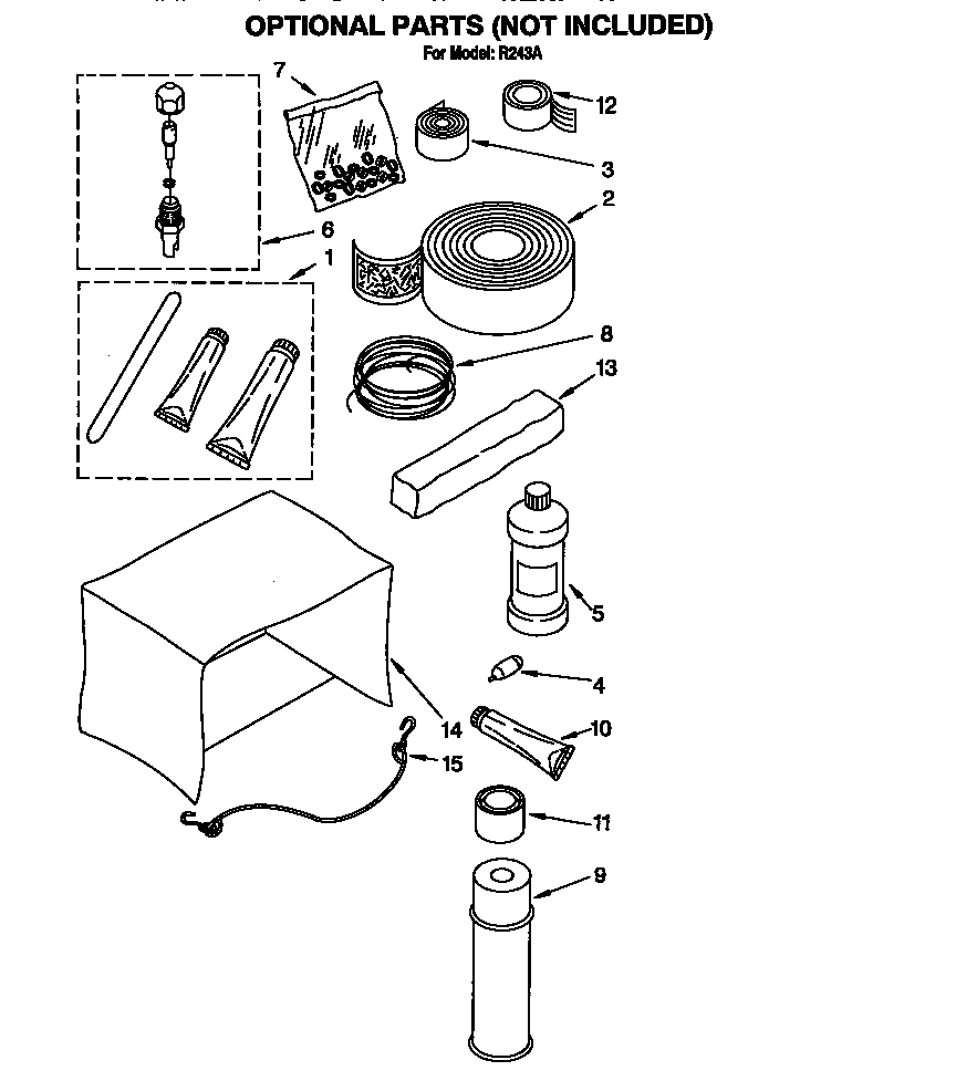 Optional parts (not included)