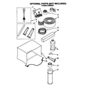 Whirlpool ACH082XA0 optional parts (not included) diagram