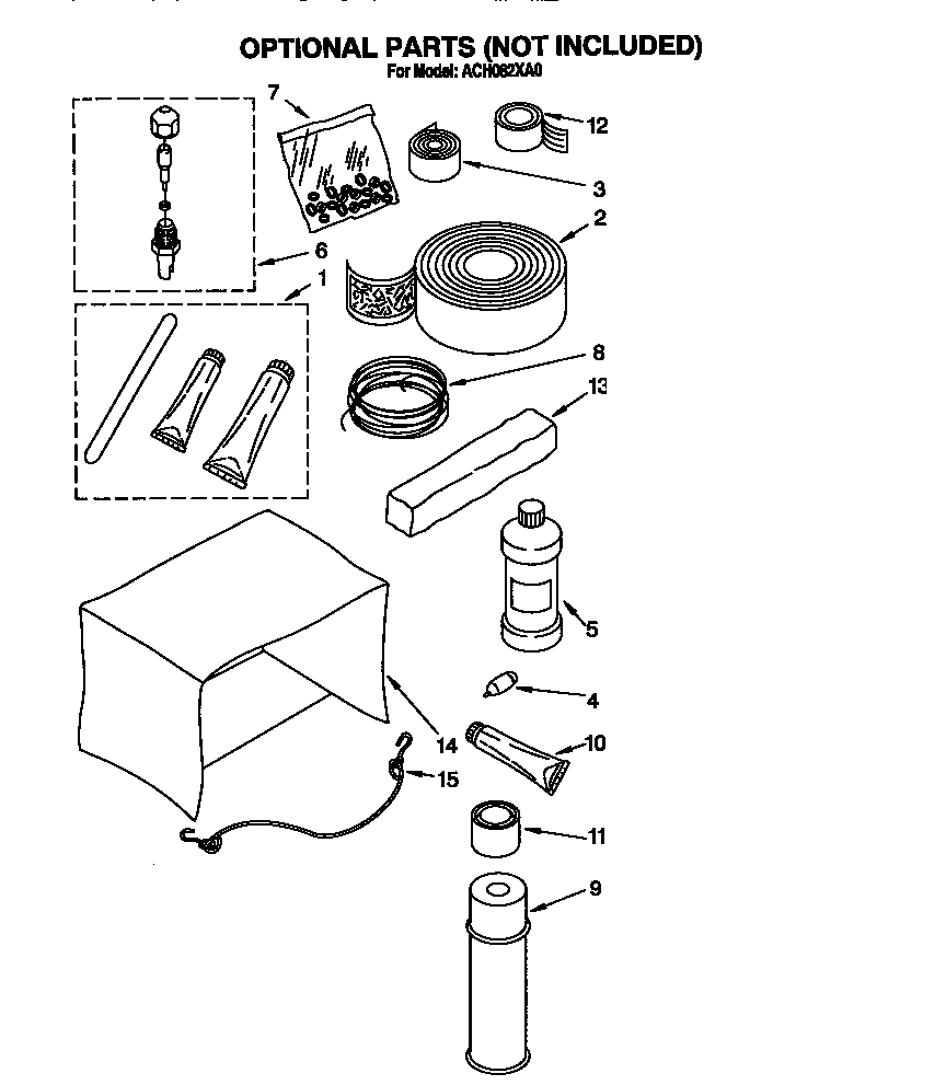 Optional parts (not included)