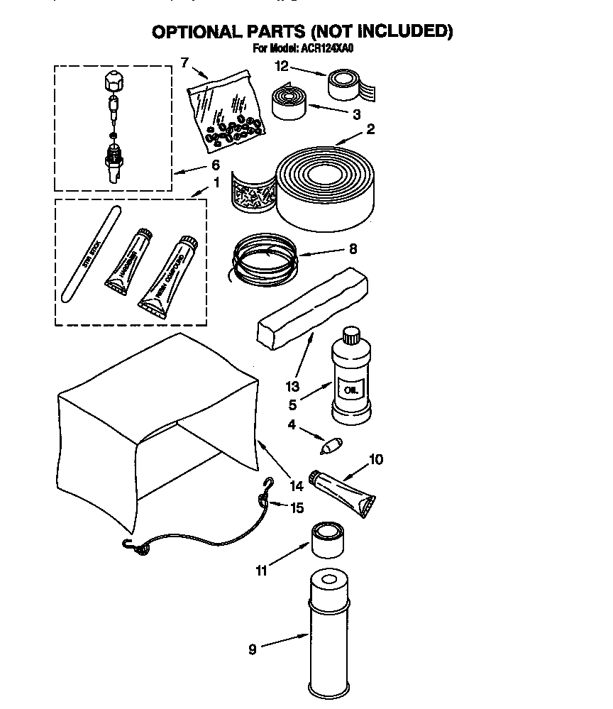 Optional parts (not included)