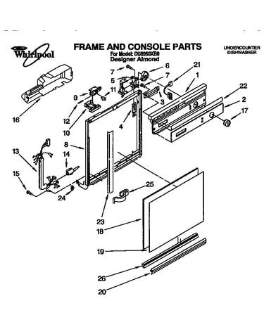 Frame and console