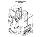 Whirlpool DU9400XB0 tub assembly diagram