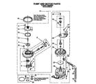 Whirlpool DU9400XB0 pump and motor diagram