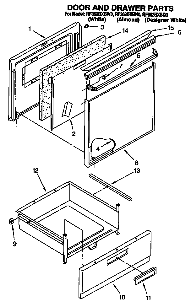 Door and drawer