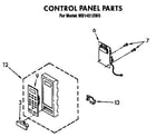 Whirlpool MS1451XW0 control panel diagram