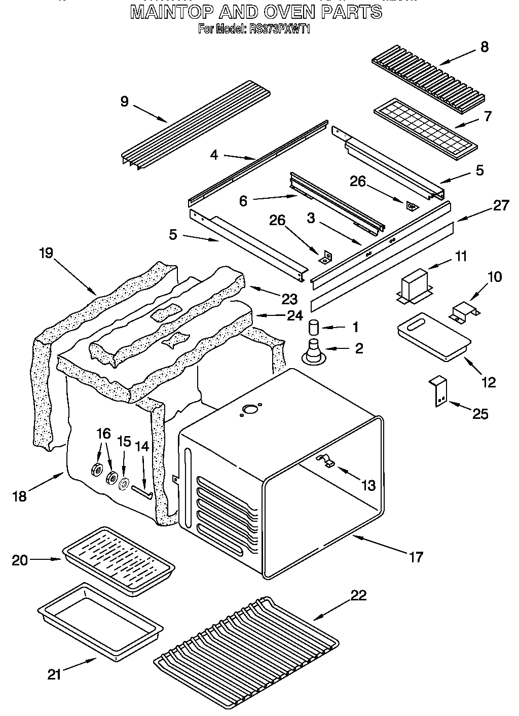 MAINTOP AND OVEN