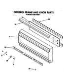 Control frame and knob