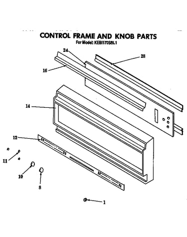 Control frame and knob