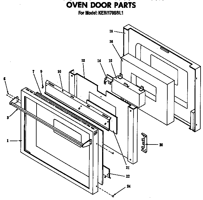 Oven door