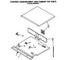 KitchenAid KEBS246SBL1 control compartment and cabinet top diagram