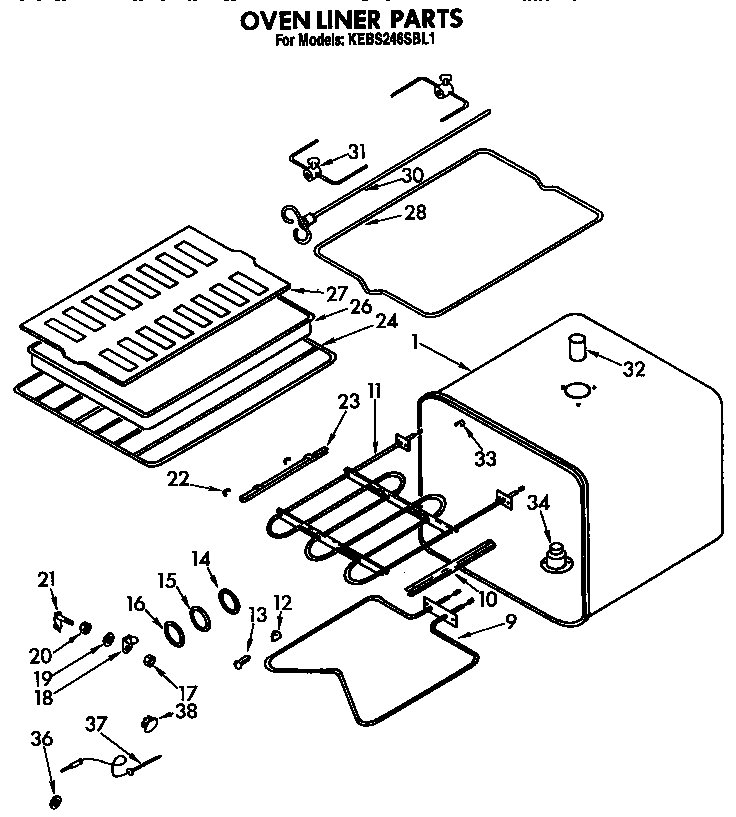 Oven liner