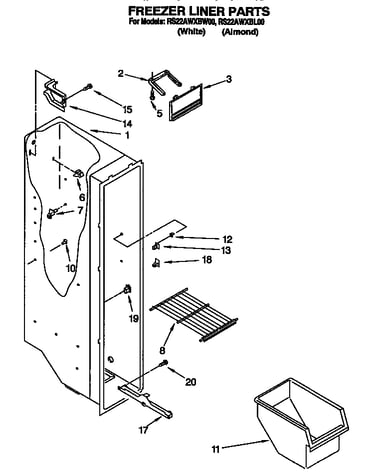 Freezer liner