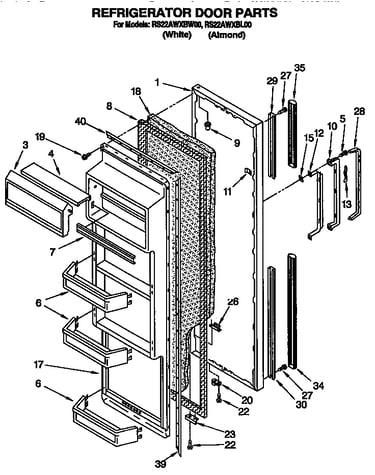 Refrigerator door