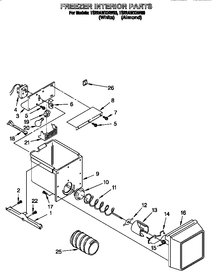 Freezer interior