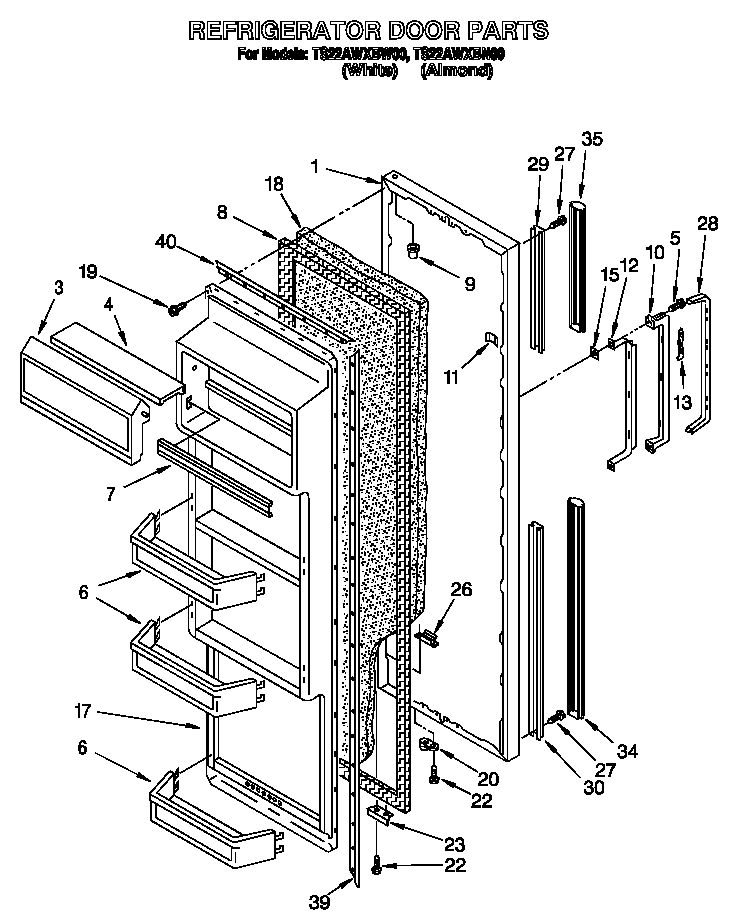 Refrigerator door