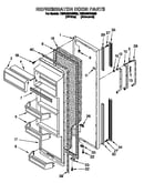 Refrigerator door