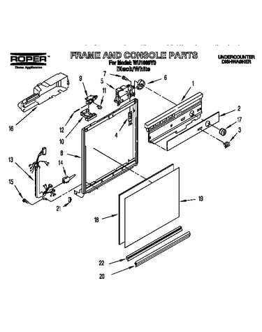 Frame and console
