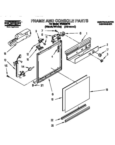 Frame and console