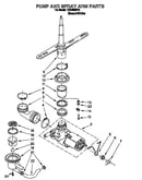 Pump and spray arm