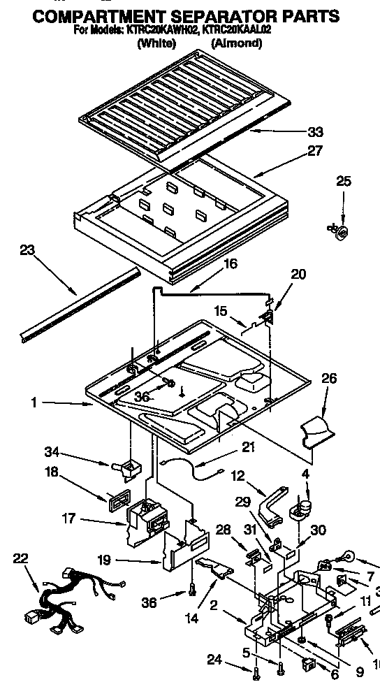 Compartment separator