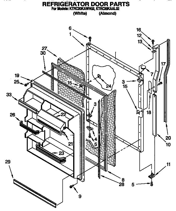 Refrigerator door