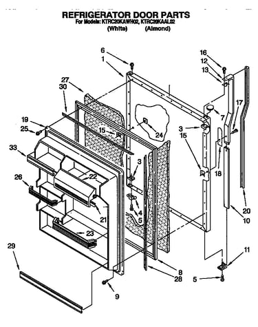 Refrigerator door