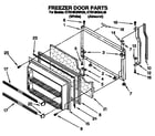 KitchenAid KTRI18KBWH00 freezer door diagram