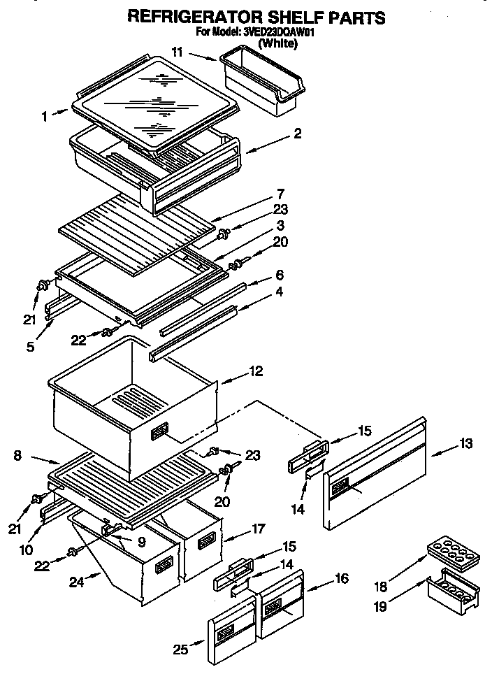 Refrigerator shelf
